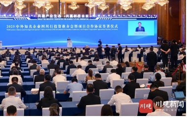 蒋锡培出席2025中外知名企业四川行